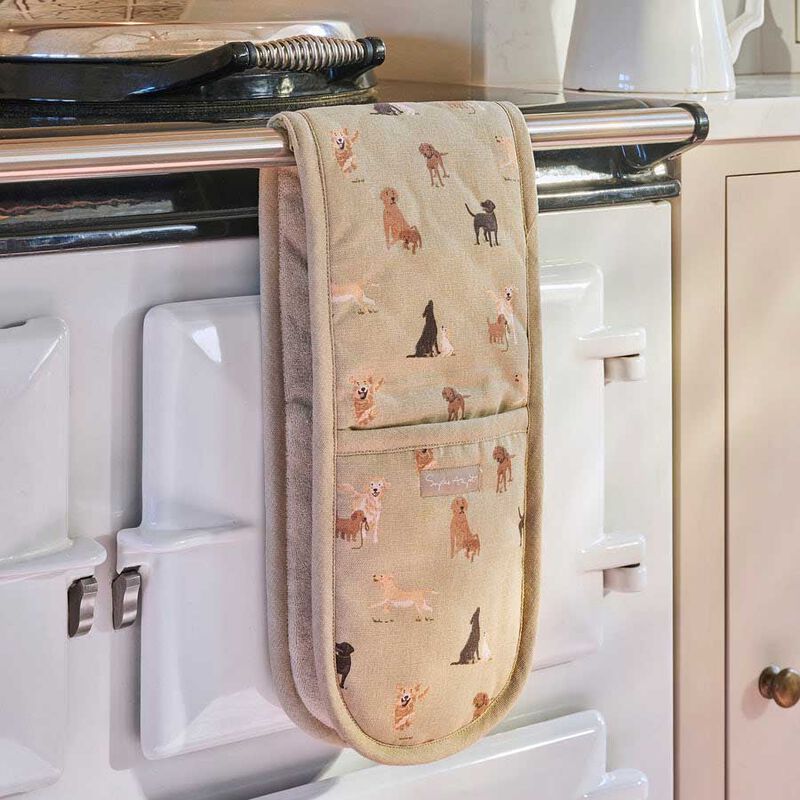 Sophie Allport Double Oven Glove - Labradors & Retrievers image number 1